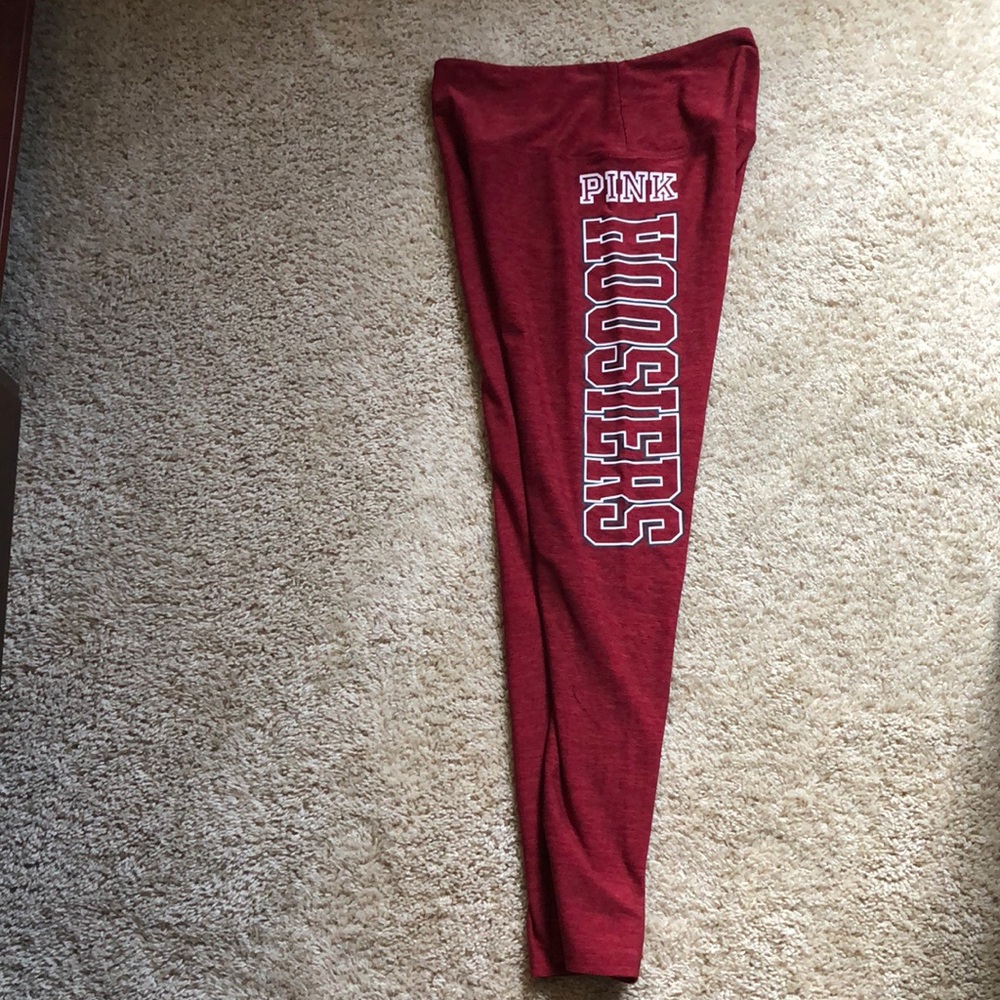 IU Hoosier PINK full length leggings